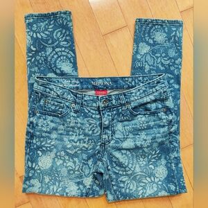 Merona Ankle Skinny Floral Print Jeans